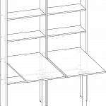 Схема сборки Стол со стеллажом Рекс-4646 BMS