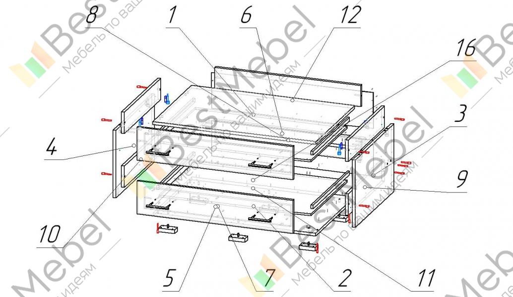 Brw мебель схема сборки