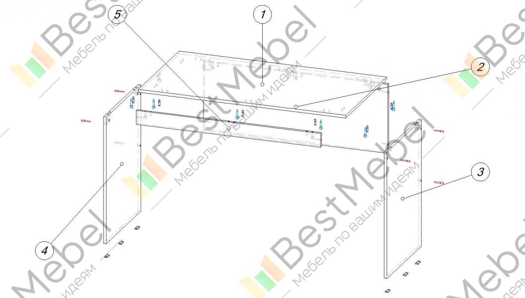 Стол для сборки мебели чертеж