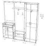 Схема сборки Прихожая Вайсмер-18.1 BMS
