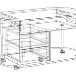 Схема сборки Стол журнальный Домино-1 BMS