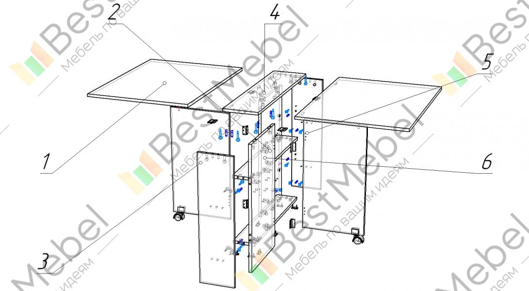 Инструкция сборки стола трансформера много мебели