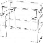 Схема сборки Журнальный стол 09 BMS