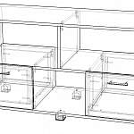 Схема сборки Тумба под ТВ Уют-3 BMS