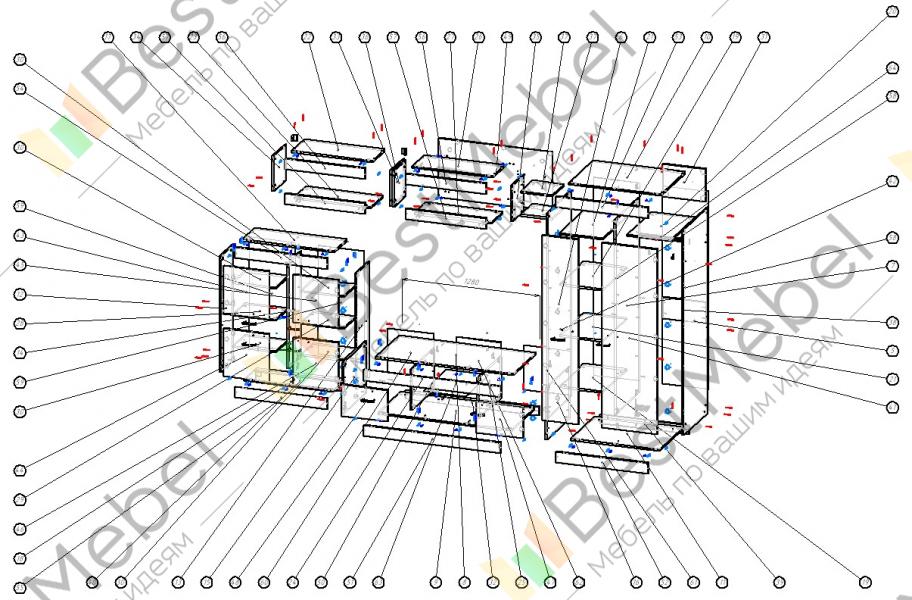 Схема сборки столика для ноутбука фото Original-Mebel.ru