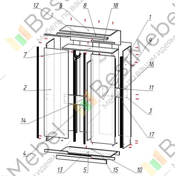 Сборка шкафа версаль схема сборки - 86 фото