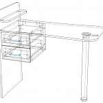 Схема сборки Маникюрный стол Босфор BMS