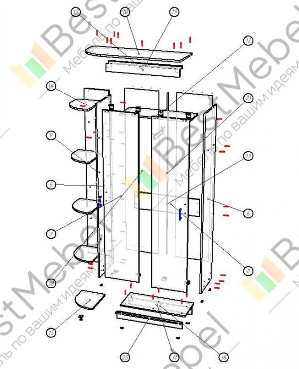 Шкаф эконом 9 bms схема сборки