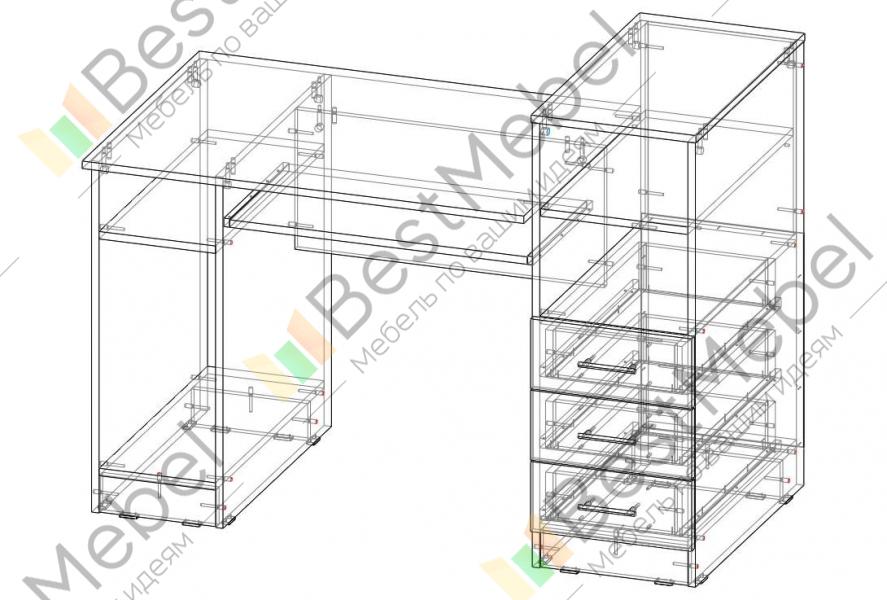 Схема сборки стола престиж
