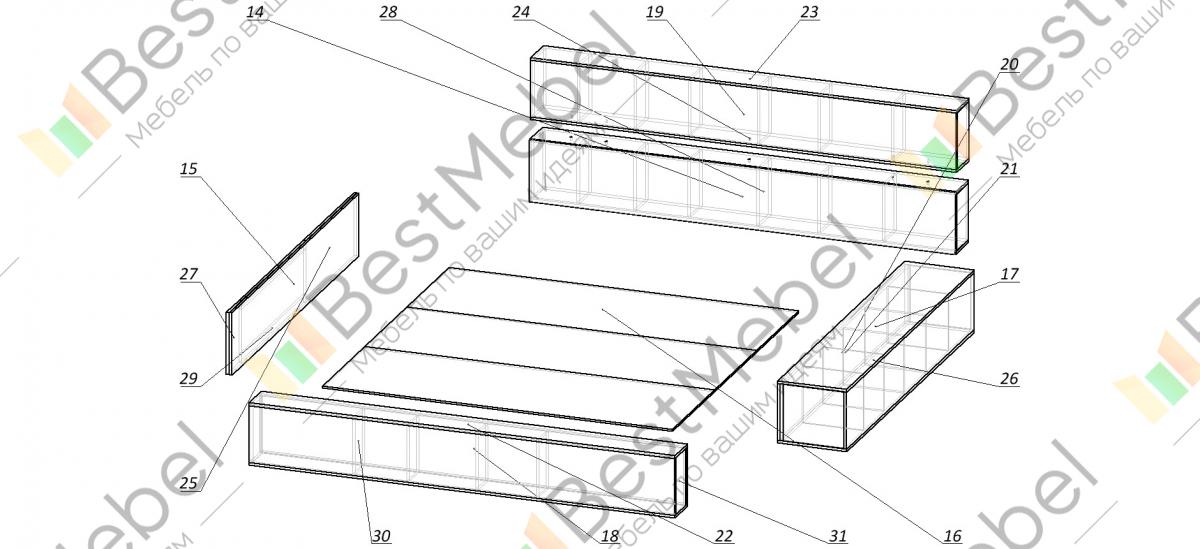 Кровать эко эра схема сборки