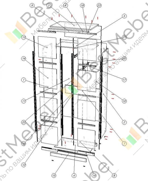 Шкаф купе бэст 4 bms