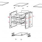 Схема сборки Стол-тумба Комфорт 9 BMS