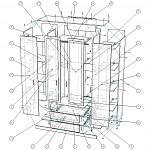 Схема сборки Шкаф четырехстворчатый Софи ШКВ 1600 BMS