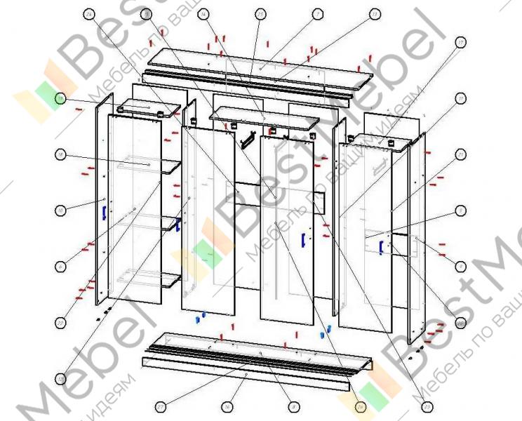 Шкаф миллениум 3 схема сборки