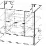 Схема сборки Тумба для ванной Альта 2 BMS