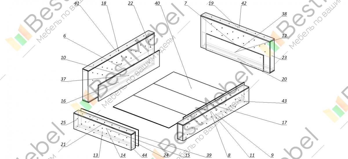 Сборка кровати ольга 19
