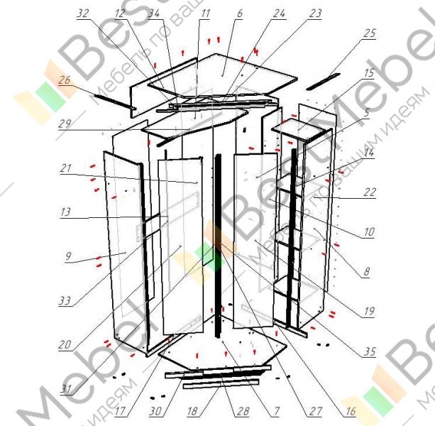 Шкаф эконом 9 bms схема сборки