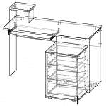 Схема сборки Стол компьютерный КСК-2 BMS