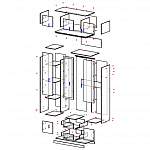 Схема сборки Распашной шкаф Ронда 2 BMS