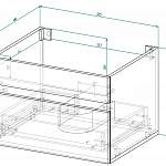 Чертеж Тумба для ванной Найт 5 BMS
