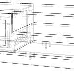 Чертеж Тумба под TV Адриана BMS