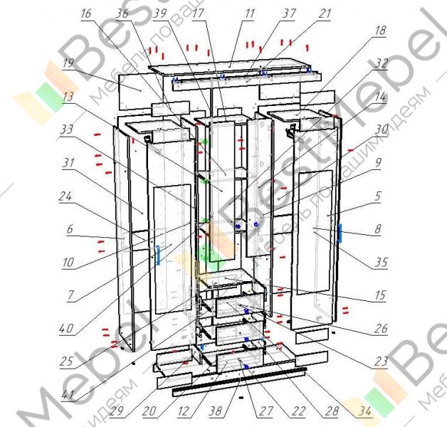 Sv мебель шкаф купе 11 сборка